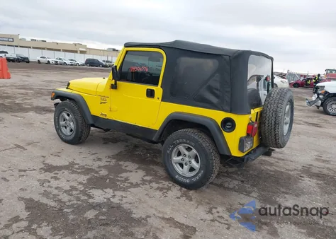 2001 Jeep Wrangler Sport из США, поврежденный, VIN 1J4FA49S31P371790